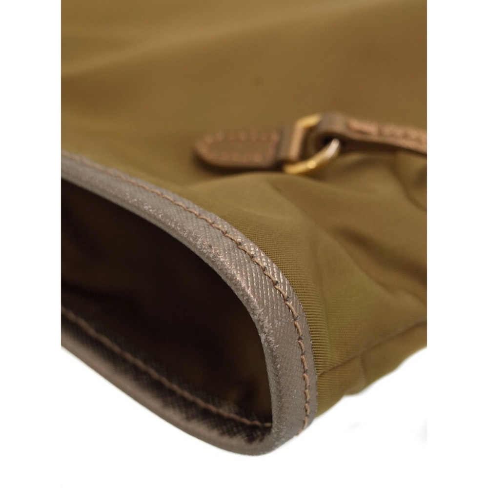 Prada tote bag Saffiano leather trim Tan Brown - Picture 7 of 9